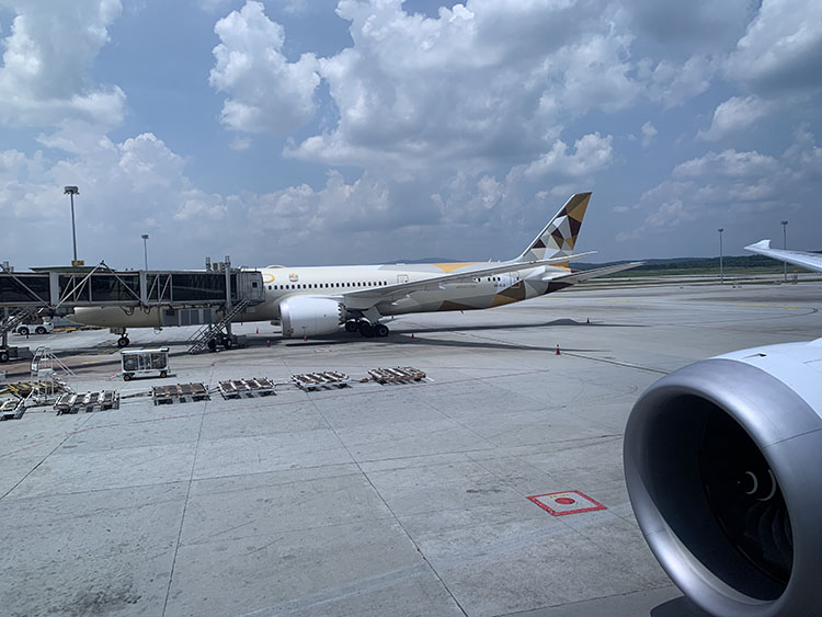 駐機場の眺め