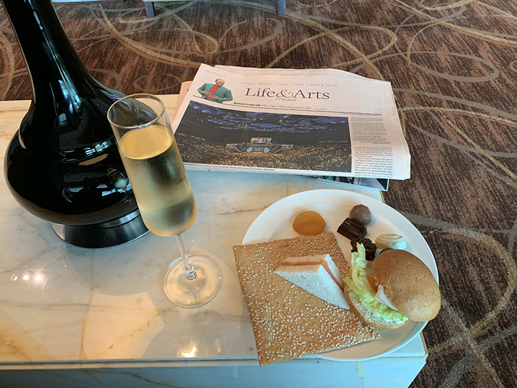 Sandwich and Champagne