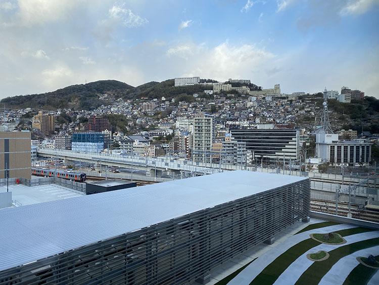 長崎駅側の景色